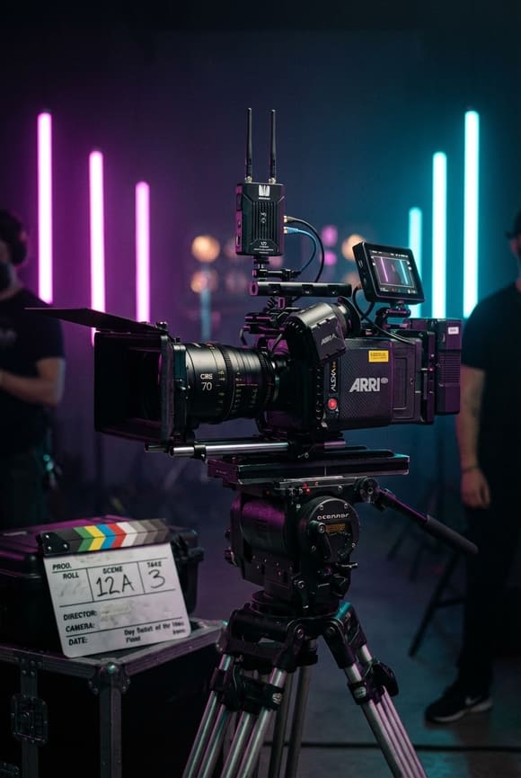 Кинокамера ARRI на съемочной площадке